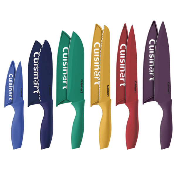 Cuisinart C55-12PCKSAM 12-Piece Ceramic Coated Stainless Steel Knives